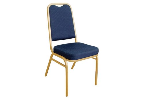  Bolero Chaises de congrès bleues | 4 pièces 