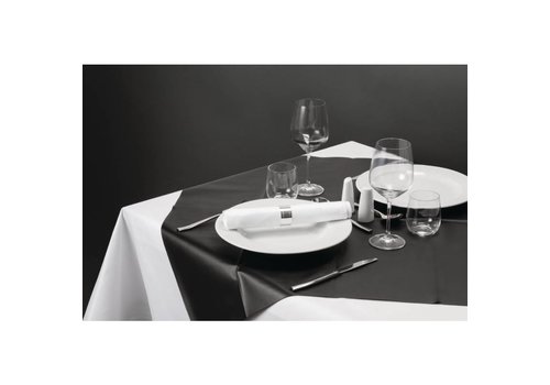  HorecaTraders Disposable tablecloth Black (100 pieces) 