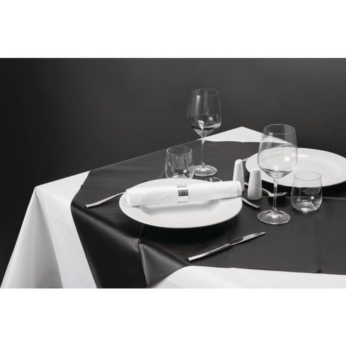  HorecaTraders Disposable tablecloth Black (100 pieces) 