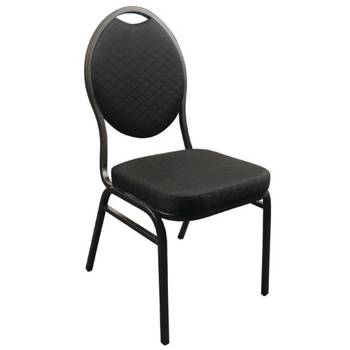  Bolero Stackable Congress Chairs Black | 4 pieces 