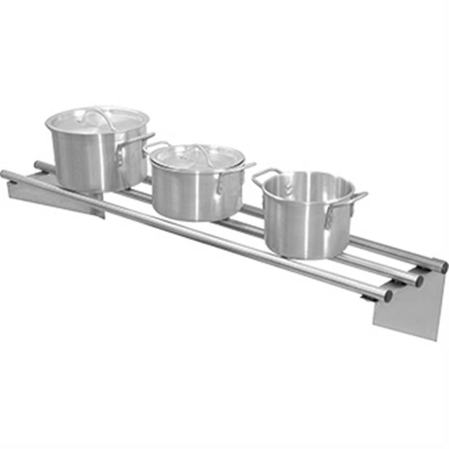 Stainless steel wall shelf | 30 x 120 cm