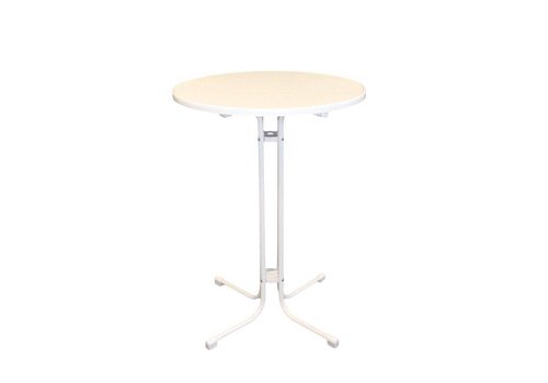  HorecaTraders Table haute de fête blanche | Ø80 cm 