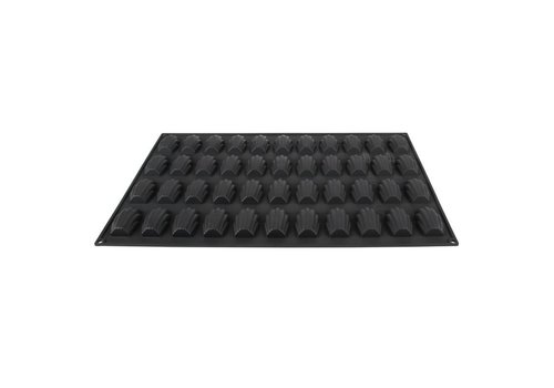  HorecaTraders Moules à madeleines en silicone | 44 madeleines 