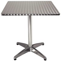 Vierkant horeca tafel RVS 70x70 cm