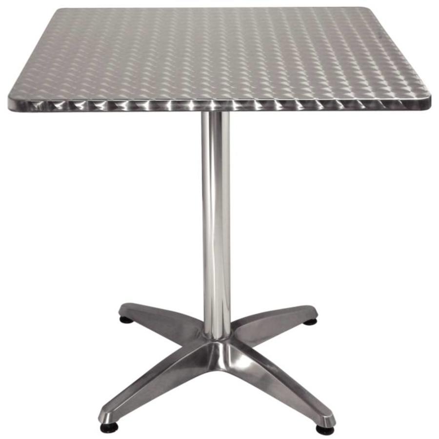Quadratischer Cateringtisch Edelstahl 70x70 cm