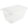 HorecaTraders Plastic microwave containers, 100cl (Box 250)