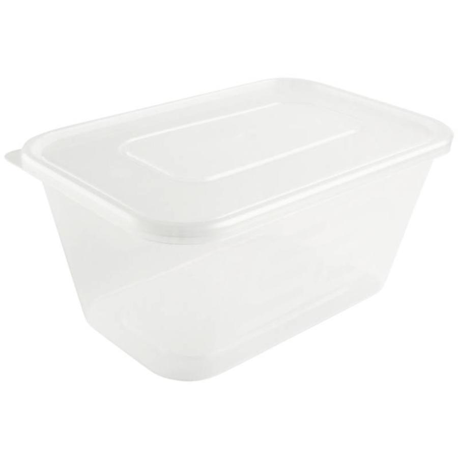 Plastic microwave containers, 100cl (Box 250)