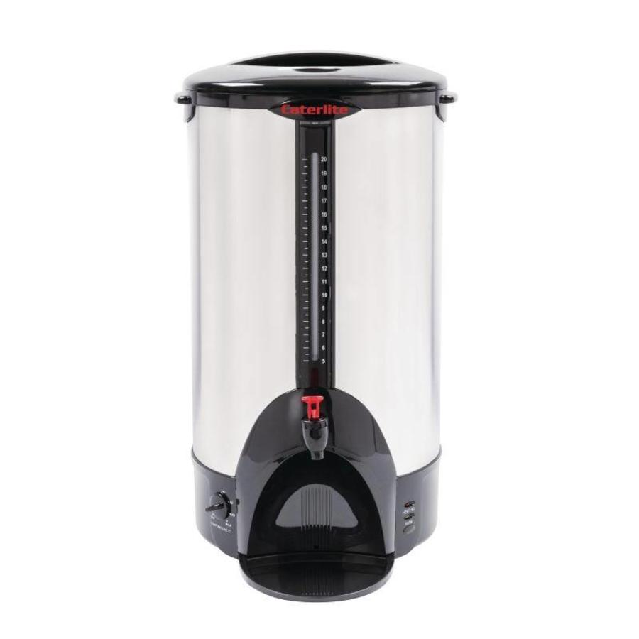 Distributeur d'eau chaude en acier inoxydable avec robinet 8 litres