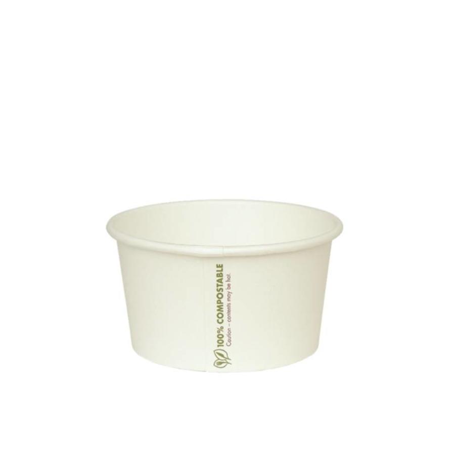 Biodegradable soup bowl (500 pieces) | 2 Formats