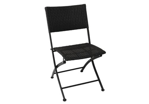  Bolero Chaise de patio pliable en rotin | 2 pièces 