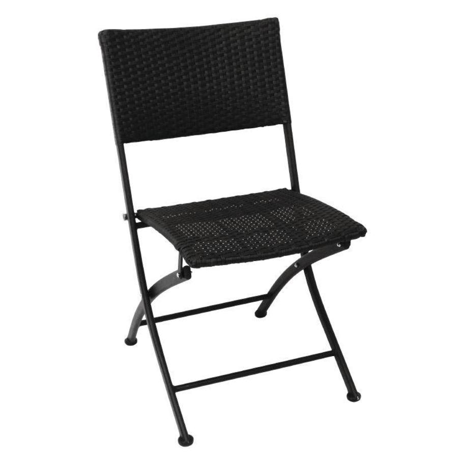 Terrassenstuhl Rattan klappbar | 2 Stück