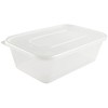 HorecaTraders Plastic Microwave Trays, (250 Pieces) | 3 Sizes