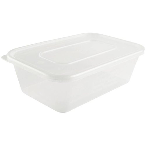  HorecaTraders Plastic microwave containers, (pieces 250) | 3 Formats 