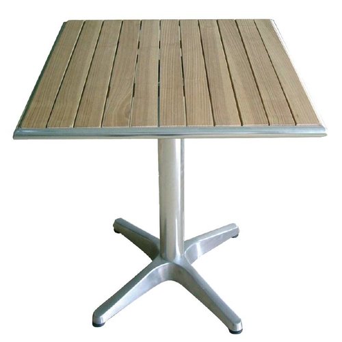  Bolero Tafel vierkant met houten blad | 60x60cm 