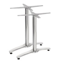 Double aluminum table leg 68 cm high