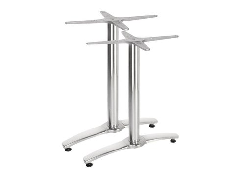  Bolero Pied de table double en aluminium de 68 cm de hauteur 