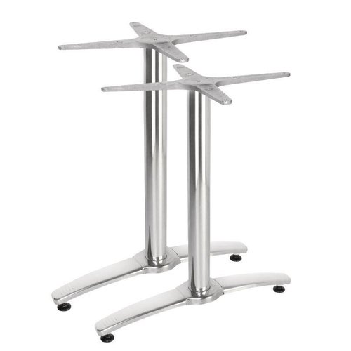  Bolero Pied de table double en aluminium de 68 cm de hauteur 