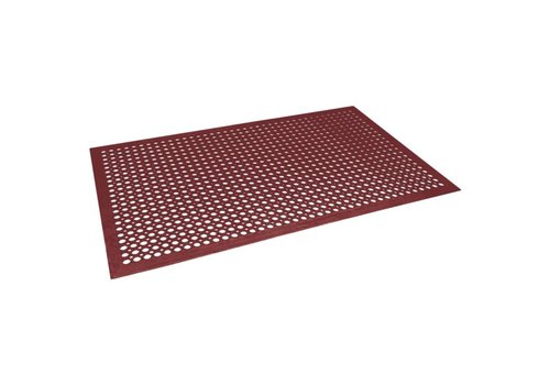  HorecaTraders Anti-fatigue mat Red | 150 x 90 cm 