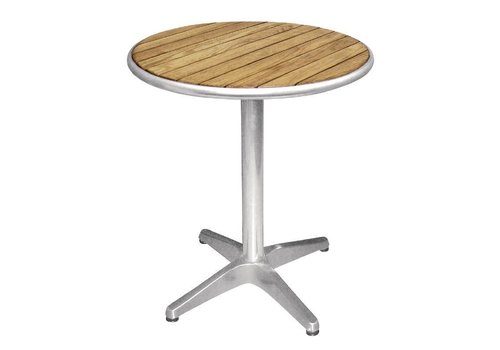  Bolero Tafel Rond met Houten Blad | 60 cm 