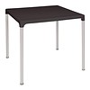 Bolero Table carrée noire | 75x75 cm