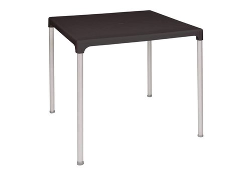  Bolero Table carrée noire | 75x75 cm 