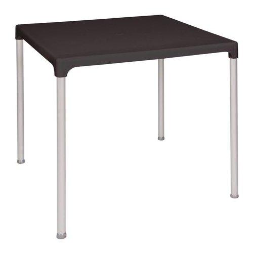  Bolero Table carrée noire | 75x75 cm 