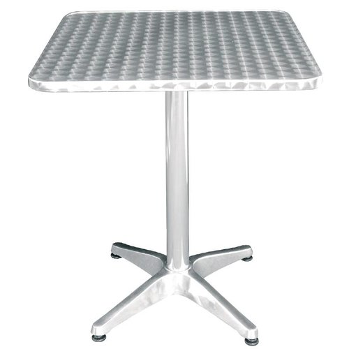  Bolero Table carrée en acier inoxydable 60x60 cm | MEILLEURES VENTES 