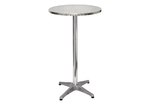  Bolero Aluminum Standing Table Round | 60 cm 