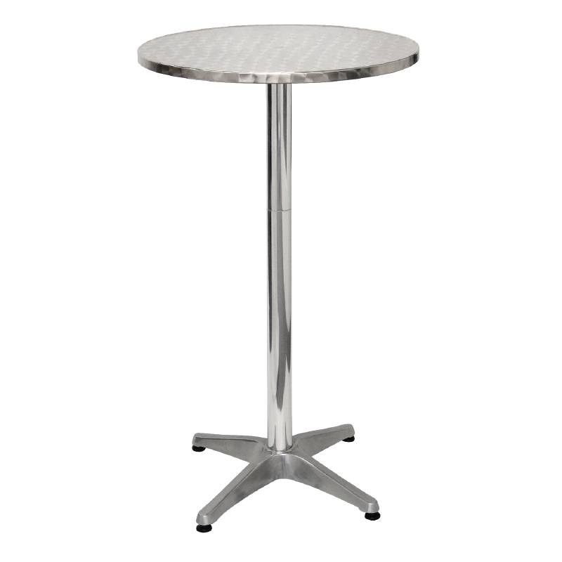 Aluminium Statafel Rond | 60 cm - Horeca Traders
