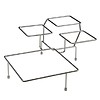 HorecaTraders Bols chromés standard | Convient pour 4 bols