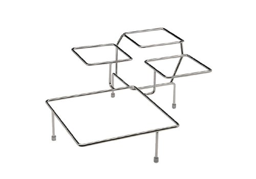  HorecaTraders Bols chromés standard | Convient pour 4 bols 