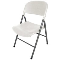 Chaises pliantes en plastique blanc | 2 pièces