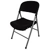Bolero Chaises pliantes Plastique Noir | 2 pièces