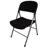 Foldable chairs Plastic Black | 2 pieces