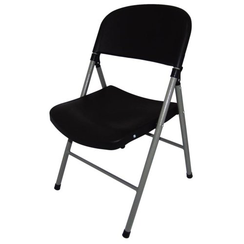  Bolero Chaises pliantes Plastique Noir | 2 pièces 