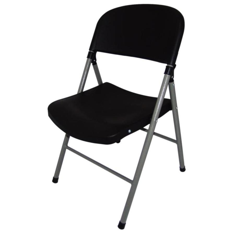 Chaises pliantes Plastique Noir | 2 pièces