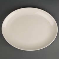 Ovale Schale Elfenbein 33 cm (6 Stück)