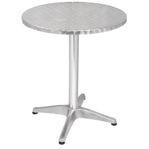  Bolero Table ronde en acier inoxydable ronde | Ø 60 cm 