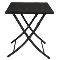 Table de bistrot carrée | Noir