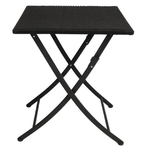  Bolero Table de bistrot carrée | Noir 