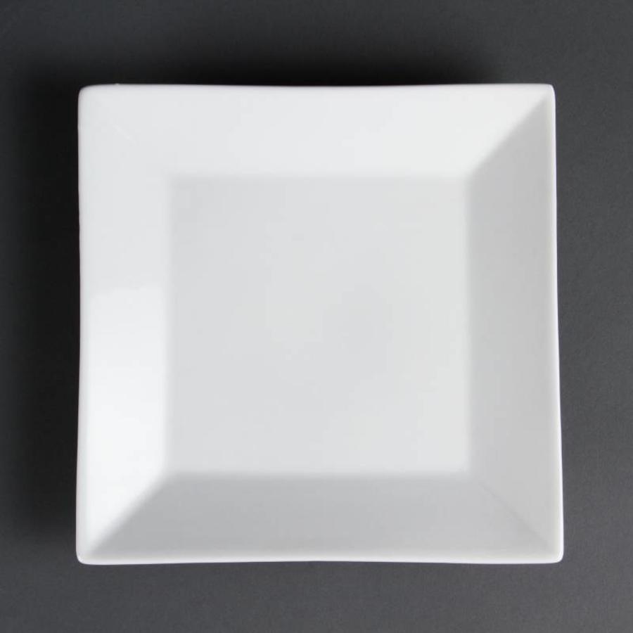 Teller breit quadratisch 25 cm (Karton 6)