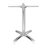 HorecaTraders pied de table pliant en aluminium - hauteur 68 cm