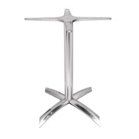 pied de table pliant en aluminium - hauteur 68 cm