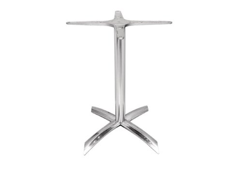  HorecaTraders pied de table pliant en aluminium - hauteur 68 cm 