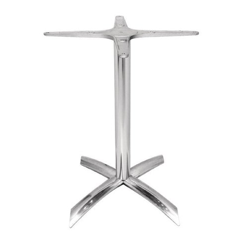  HorecaTraders pied de table pliant en aluminium - hauteur 68 cm 