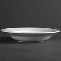 Assiette à pâtes en porcelaine 23 cm (12 pièces)
