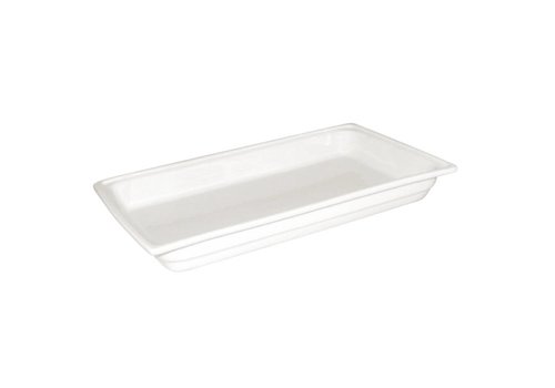  Olympia Gastronorm 1/1 Porcelain White Dish 54x33cm 