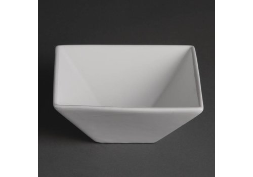  Olympia bol carré en porcelaine blanche 17 cm (12 pièces) 