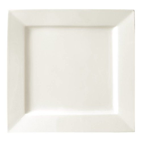 HorecaTraders Square White Plate Porcelain | 26.5cm (Piece 4) 
