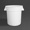 Vogue white round storage bins | 2 sizes